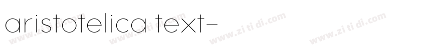 aristotelica text字体转换